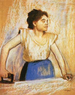 Edgar Degas Girl at Ironing Board Norge oil painting art